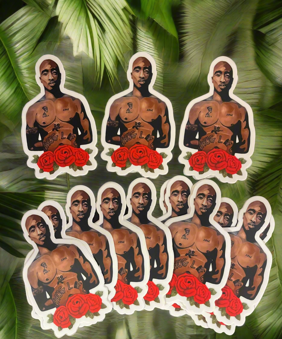 Tupac Shakur (2Pac) stickers