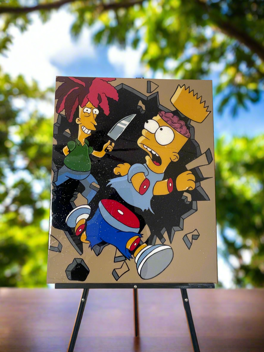 Sideshow Bob & Bart 24x36