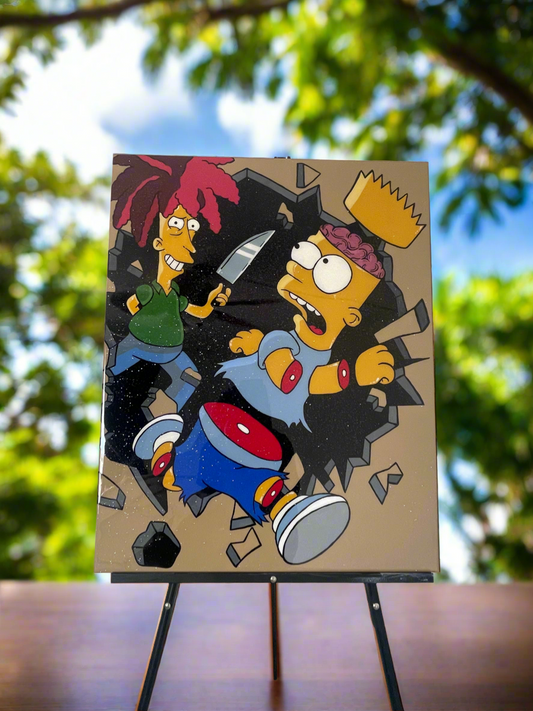 Sideshow Bob & Bart 24x36